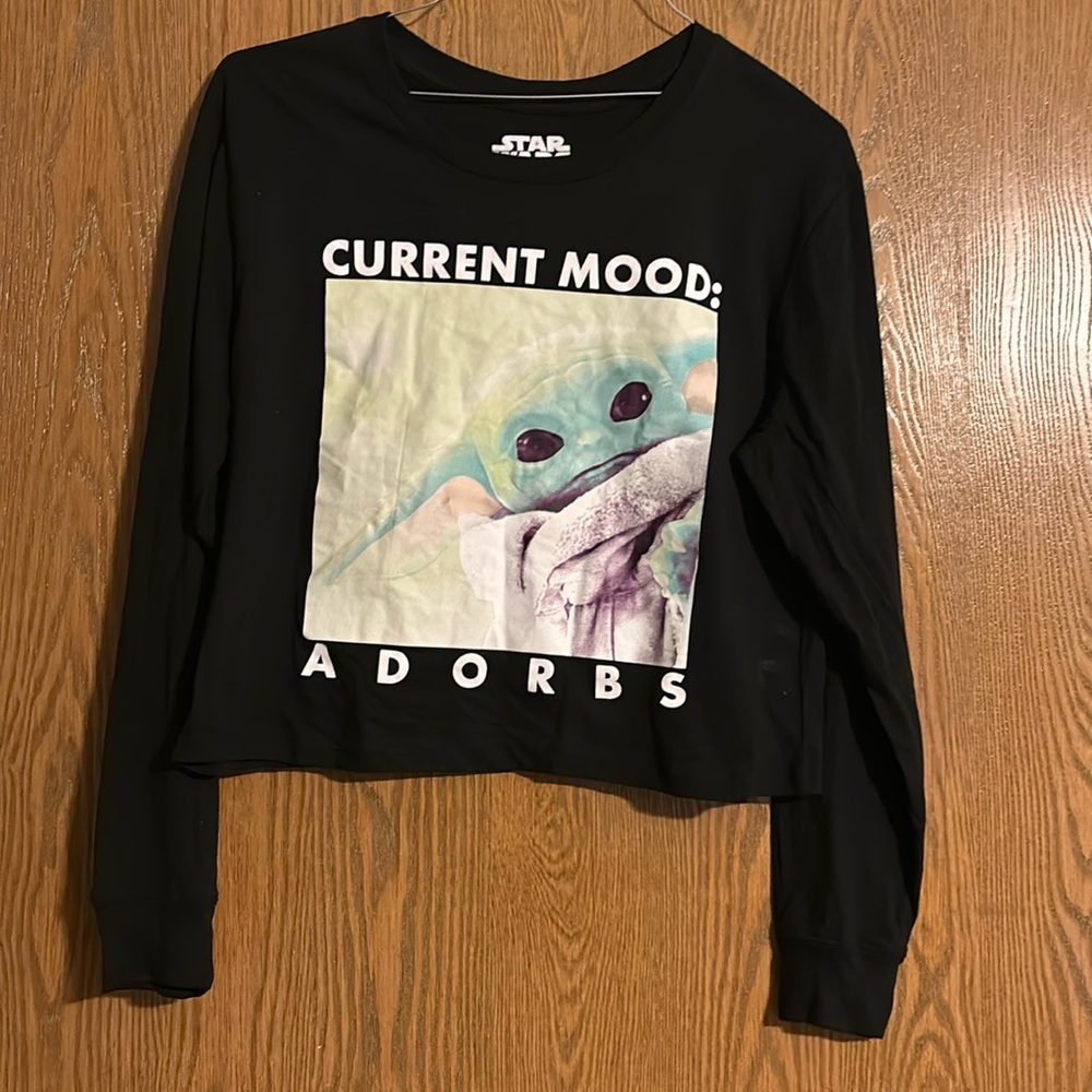 Star Wars Size XL LS Crop Top